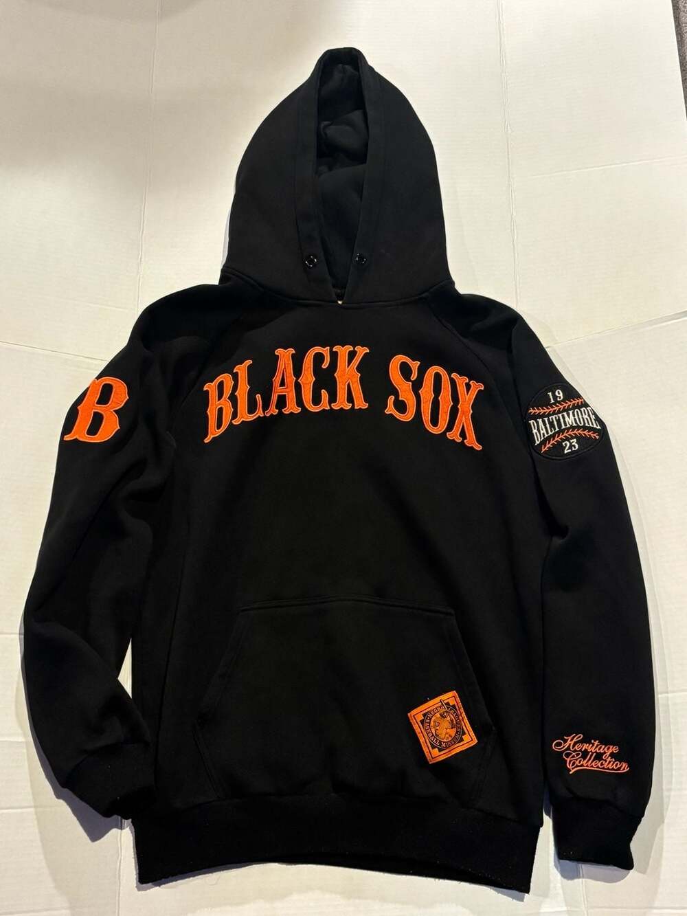 Big Boy Headgear Baltimore Black Sox Negro Leagues Heritage Hoodie Mens Medium